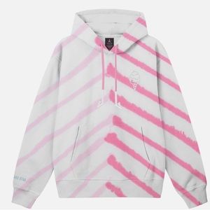 Jeffrey Star Pink Stripe Dye Hoodie